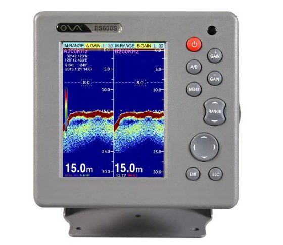 6 inch 300 600w 200khz high performance marine echo depth sounder